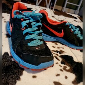 Nike Black, Blue, And Red Athletic Shoes